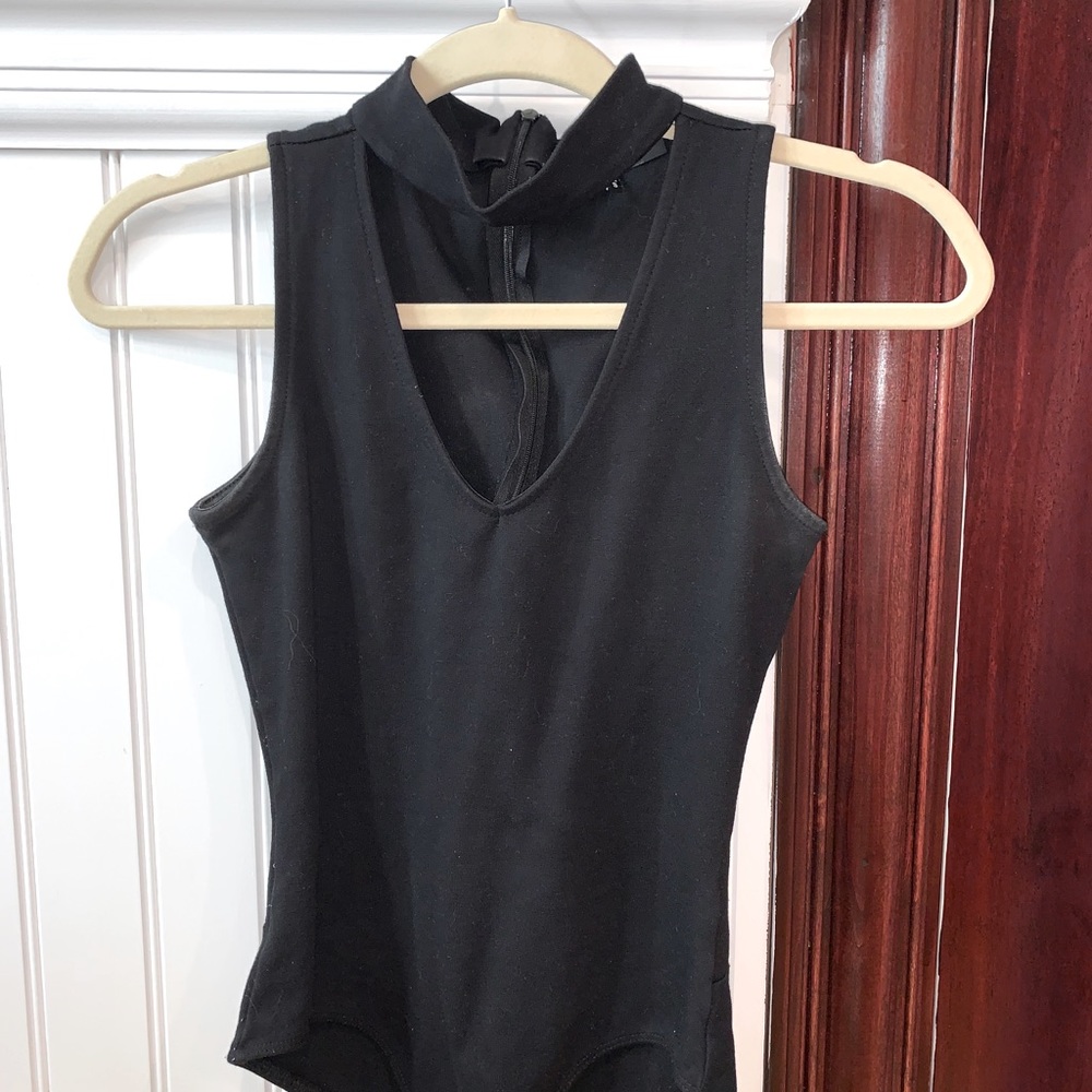 black bodysuit